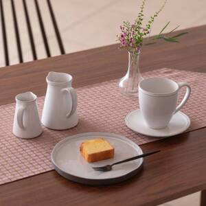 Calm Table runner with tassel／カルム テーブルランナー タッセルつき Mサイズ プラム