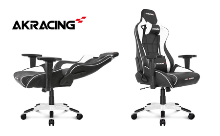 【ふるさと納税限定】AKRacing Pro-X Gaming Chair (White) JP エーケーレーシング ゲーミングチェア（ヘッドレスト・ランバーサポート付き）