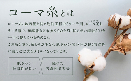 コーマカラーフェイスタオル 2枚(パールホワイト)