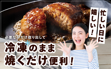 【冷凍のまま焼くだけ！】特大ハンバーグ 200g×8個