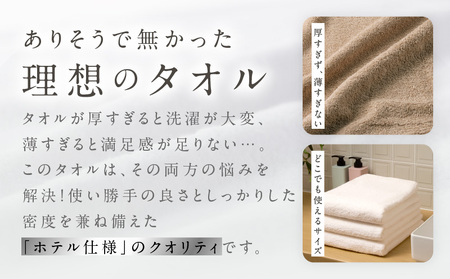 【ホテルタイプ】ワイドバスタオル 3枚 ブルーグレー 大判 約70×130cm