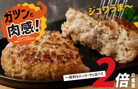 【特別規格】黒毛和牛入り BIGハンバーグ 200g×4個 お試し