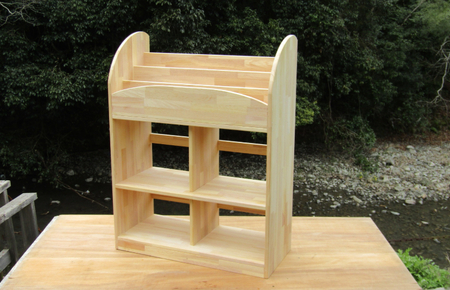 手作り木製 ランドセルが収納できる絵本棚