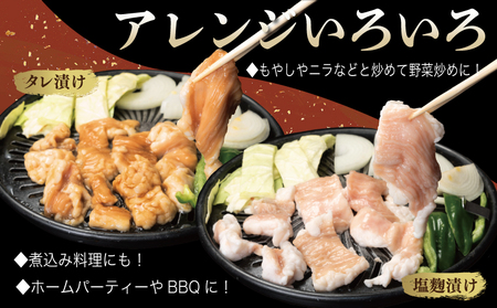 牛シマチョウ 焼肉用 塩麹・タレ漬けセット 合計1.5kg