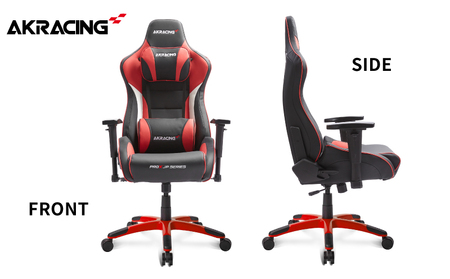 AKRacing Pro-X Gaming Chair (Red) JP エーケーレーシング ゲーミングチェア（ヘッドレスト・ランバーサポート付き）