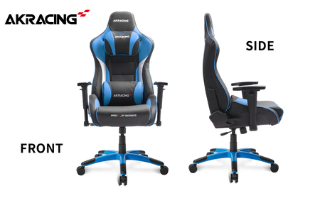 AKRacing Pro-X Gaming Chair (Blue) JP エーケーレーシング ゲーミングチェア(ヘッドレスト・ランバーサポート付き)