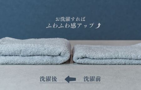 スーピマフェイスタオル 4枚(グレー)