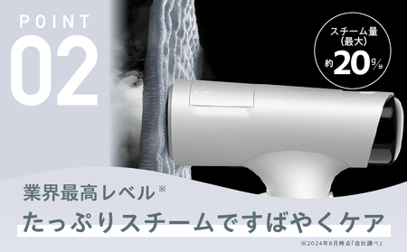 MorusV6真空吸着式衣類スチーマー　スチームアイロン花粉低減脱臭除菌ホワイト 衣類スチーマー Morus V6｜真空吸着式 スチームアイロン – 株式