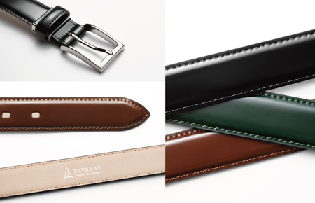 本革コードバンベルト 30mm幅 ブラウン