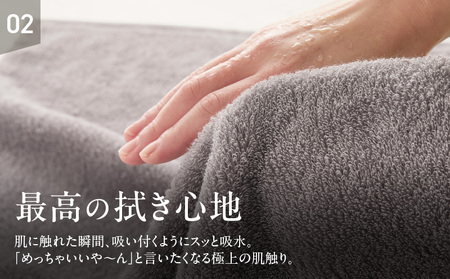 めっちゃええや～ん24 フェイスタオル 6枚 パープルグレー