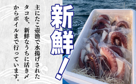 冷凍ボイルタコ 足のみ 合計1kg(100g前後×7~14パック)