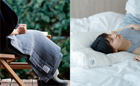 SHINTO TOWEL「インナーパイル・バスタオル」（チャコール）2枚セット オーガニックコットン100%