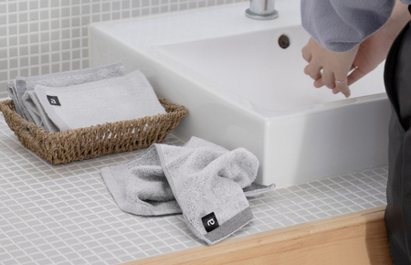 【数量限定】a towelハンドタオル 10枚セット アッシュホワイト