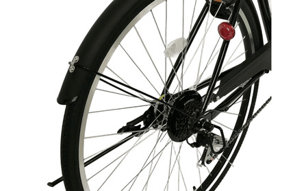 STYLE KIX  カゴ付きクロスバイク276 ブラック