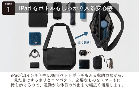 【スピード発送】ちょうどいいスリングバッグ グレー