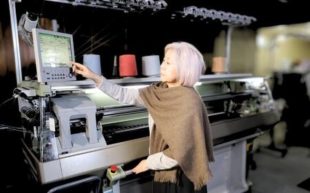 『Noble Fibre』100%ヤク・大判ストール ベージュ