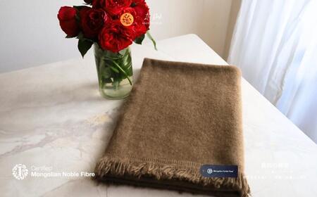 『Noble Fibre』100%ヤク・大判ストール ベージュ