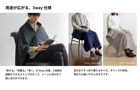 【スピード発送】MONOブランケット チャコールグレー