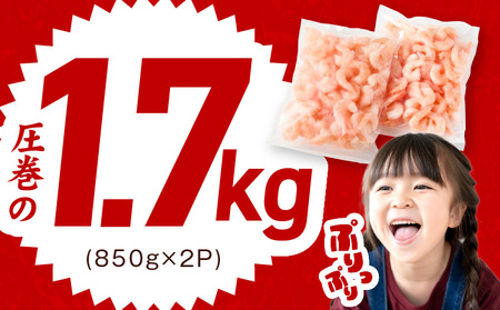 【定期便】むきえび 総量 1.7kg 特大5Lサイズ【2026年2月＆5月発送】