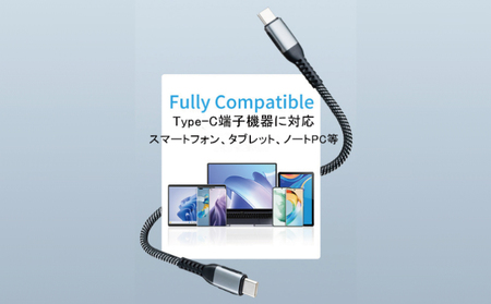 充電ケーブル スマホ ノートPC タブレット等に対応 Type C to C 充電