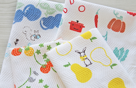 シンジカトウ「ふきぴか キッチンタオル（プリント）」セット