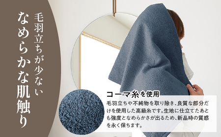 ファミーユ ミニバスタオル 6枚（ホワイト／グレー）