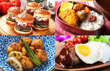 人気のハンバーグとつくね 4種セット