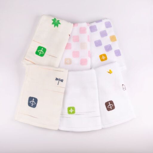 【スピード発送】JAPAN madeガーゼタオル 7枚セット（フェイスタオル6枚+ハンドタオル1枚）おまかせアソートF 9,800円