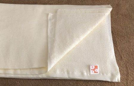 90×150超大判裏ガーゼバスタオル2枚セット(シュアラインベージュ)泉州タオル