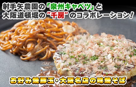 005a358 大阪道頓堀 千房 お好み焼 焼きそば お試しセット お好み焼豚玉 焼そば 大阪府泉佐野市 ふるさと納税サイト ふるなび