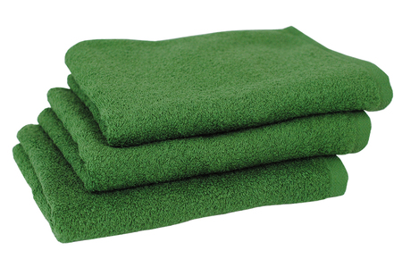 コンパクトバスタオル モスグリーン3枚