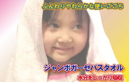 ジャンボガーゼ バスタオル 3枚