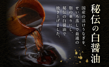 国産!うなぎ白醤油焼き5尾 せいろ蒸し備長炭仕上げ