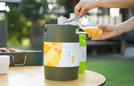 【ビールの縁側】KIX BEER 樽生アンバーエール ３リットル ※専用ポンプなし