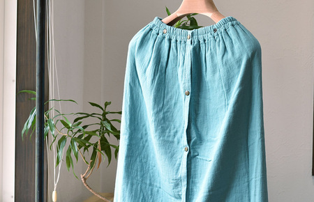 プレミアムガーゼ ラップタオル(ブルーグリーン)