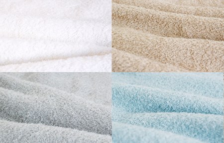 毛羽落ち軽減！フェイスタオル6枚アソート