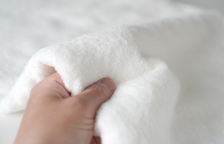 シルキータッチ バスタオル ホワイト 2枚