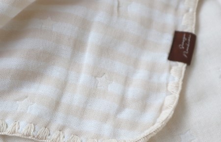 【eclat bebe】泉州南部織 4重ガーゼマルチケット（BeWh/Sサイズ）＜スピード発送＞