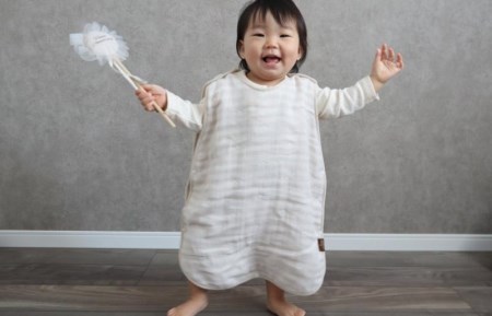 【eclat bebe】泉州南部織 4重ガーゼ スリーパー《PiGy》