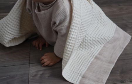 【オーガニックコットン100%】泉州南部織 cherir/ワッフルバスタオル3枚セット