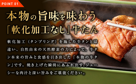 牛たん 暴れ盛り 総量 1.8kg 定期便 600g×全3回【毎月配送コース】