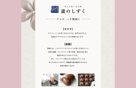新姫(にいひめ)チョコレート 2箱セット  瀧のしずく