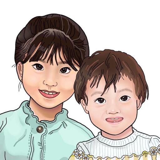 プレゼントにピッタリ！似顔絵アート 2名