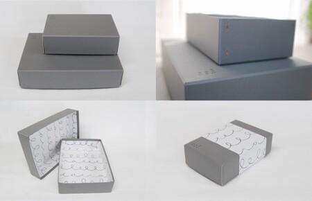 銀の糸と雪音加工 スリムバスタオル 4枚 A4サイズの収納箱入り