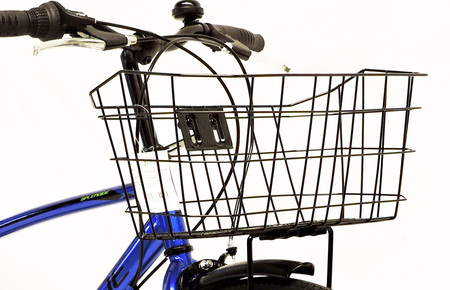 SPLENDIDE 276カゴ付きクロスバイク ブルー 自転車