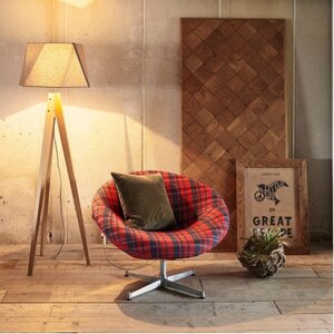 Space Chair 1人掛け(スペースチェア)ガルボ タータンレッド【SWOF】_雑貨・日用品 椅子・チェア・ソファ 家具・インテリア _【1496089】