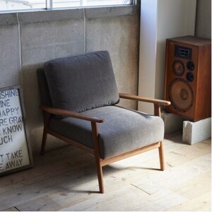 Strand Sofa 1人掛け(ストランドソファ)モケット クリンプアッシュブラウン【SWOF】_雑貨・日用品 椅子・チェア・ソファ 家具・インテリア _【1496365】