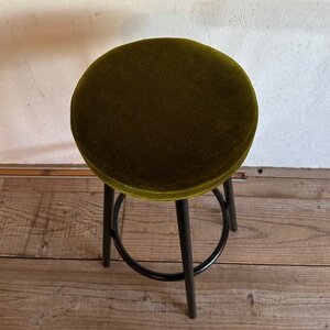 Forge Counter Stool(フォージカウンタースツール)モケット グリーン【SWOF】_雑貨・日用品 椅子・チェア・ソファ 家具・インテリア _【1544427】