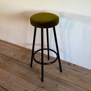 Forge Counter Stool(フォージカウンタースツール)モケット グリーン【SWOF】_雑貨・日用品 椅子・チェア・ソファ 家具・インテリア _【1544427】