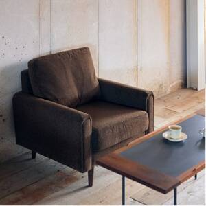 Carmona Sofa 1人掛け(カルモナソファ)モケット クリンプブラウン【SWOF】_雑貨・日用品 椅子・チェア・ソファ 家具・インテリア _【1562017】